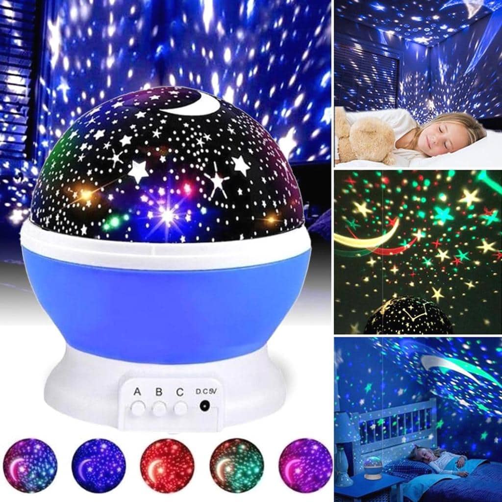 Projecteur LED rotatif produisant l’image d’un ciel étoilé, idéal pour la chambre d’un enfant - Électronique - صورة 8