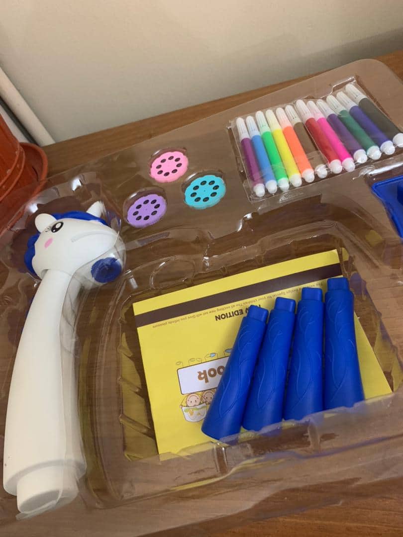 Projecteur de dessin licorne pour enfants avec 24 motifs colorés - Jouet & Gaming - صورة 8