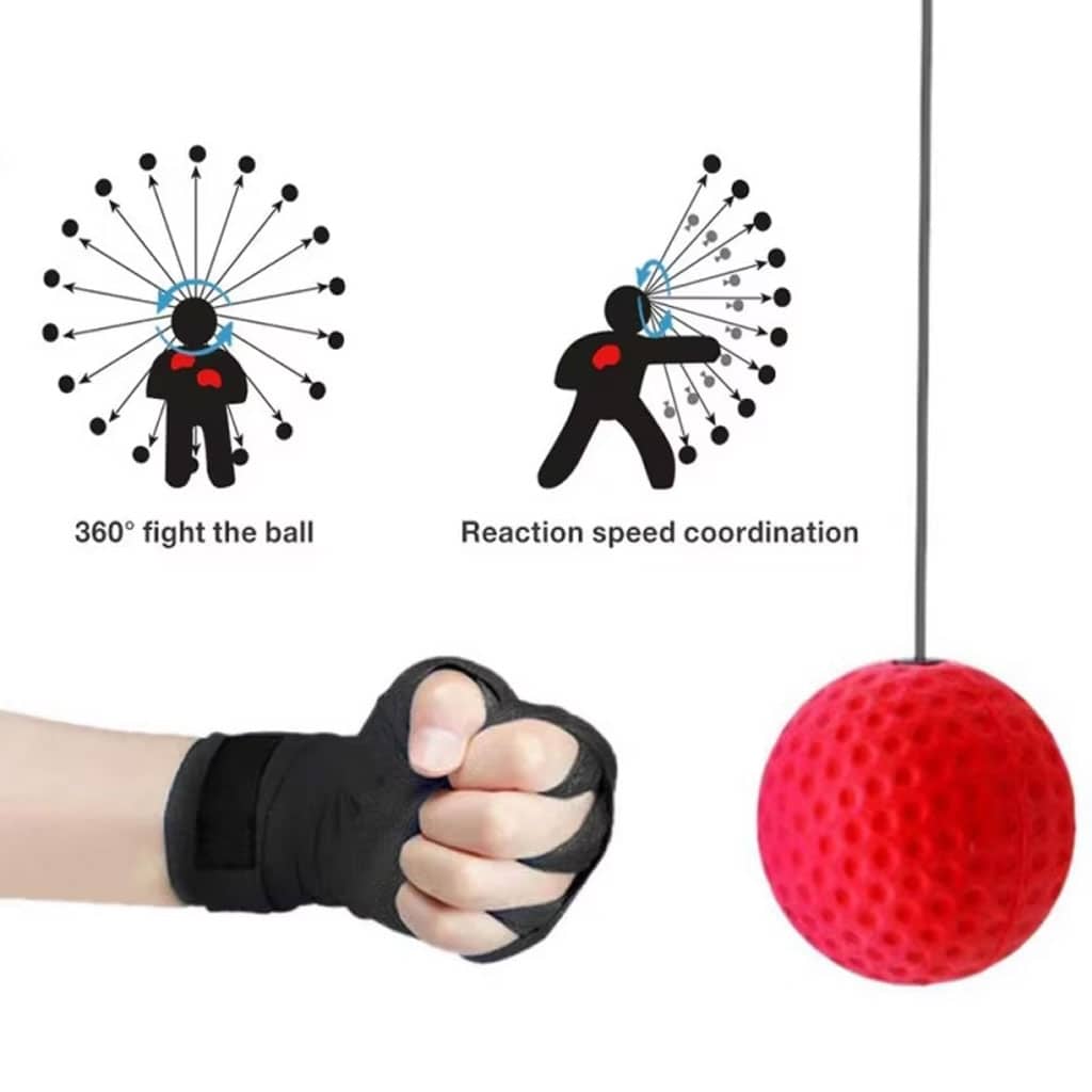 Balle de Boxe Reflex pour améliorer la coordination œil-main 3Pcs - Sport - صورة 2