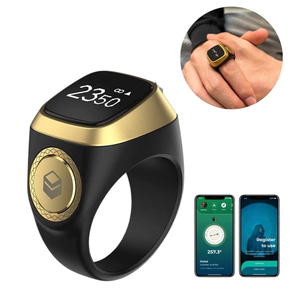 طقم العبادة ZIKR RING + TAPIS SULTAN + FANOUS GOLD - Électronique - صورة 4
