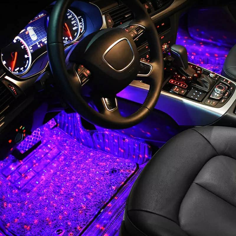 Car atmosphere Lumière RGB 4en1 USB 12V - Accessoires Auto/Moto - صورة 2