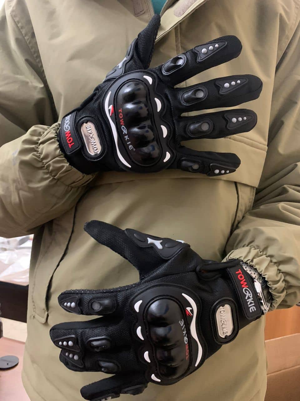 Gants de moto Pro-biker respirants avec protections en caoutchouc antidérapants - Accessoires Auto/Moto - صورة 8