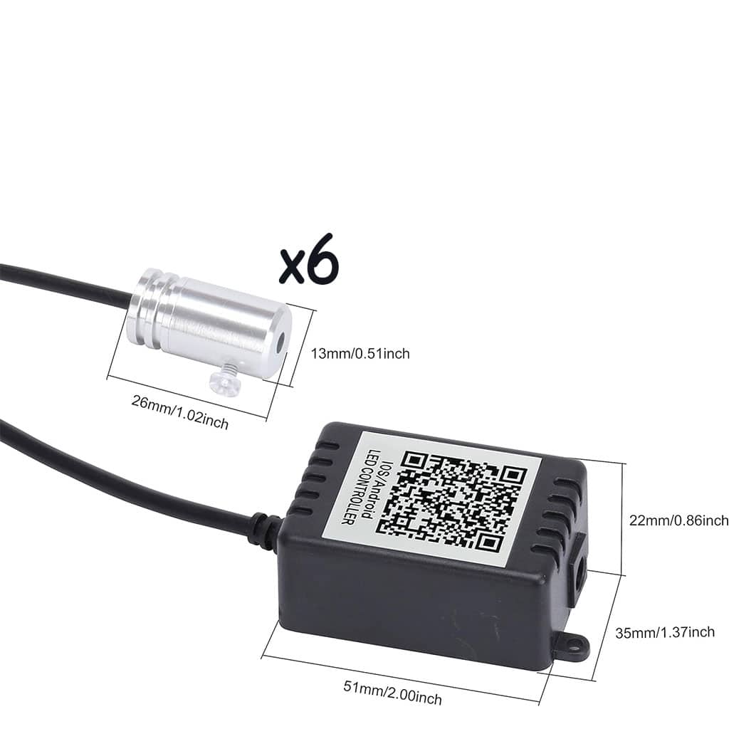 Lumière Ambiante RGB Pour l’Intérieur de Voiture avec Télécommande + APP Contrôle - Accessoires Auto/Moto - صورة 5