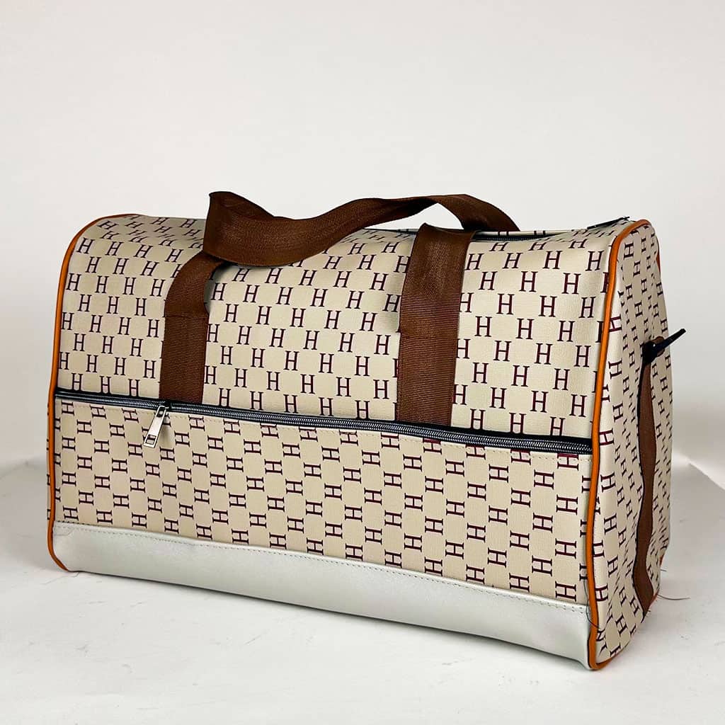 Pack 3Pcs Cabas Sac a Dos et Pochette en Tissue Imperméable Beige - Sac à dos et Mode - صورة 2