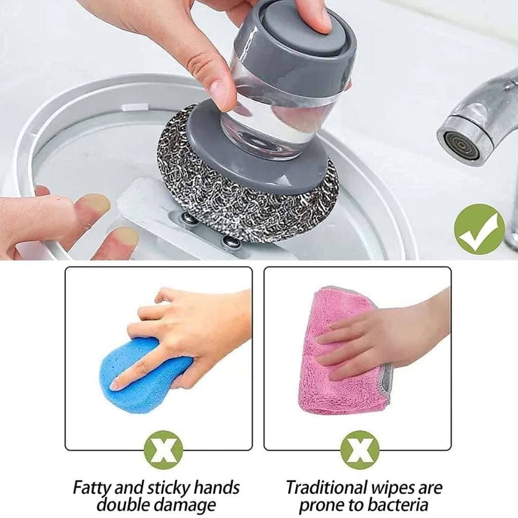 Brosse à Main avec Distributeur de Savon pour Cuisine – فرشاة يدوية بموزع صابون للمطبخ - Cuisine - صورة 7