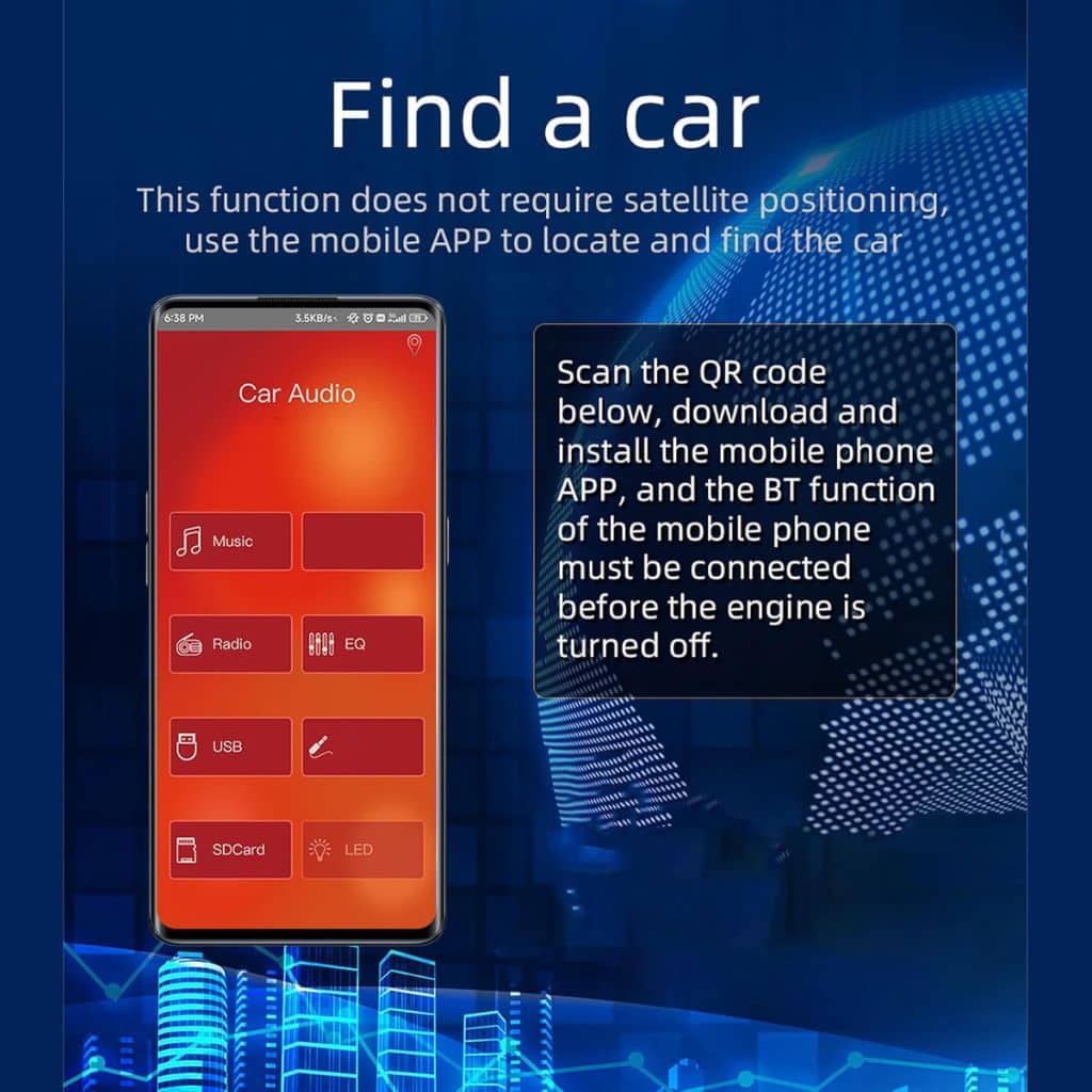Autoradio Bluetooth Simple DIN avec Support Téléphone – راديو سيارة بلوتوث بسيط مع حامل هاتف - Accessoires Auto/Moto - صورة 4