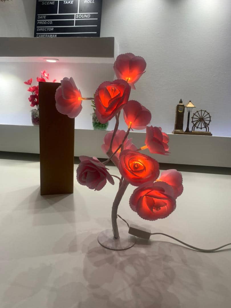 Lampe de Table fleur avec LED – مصباح طاولة زهور  - Décoration - صورة 11