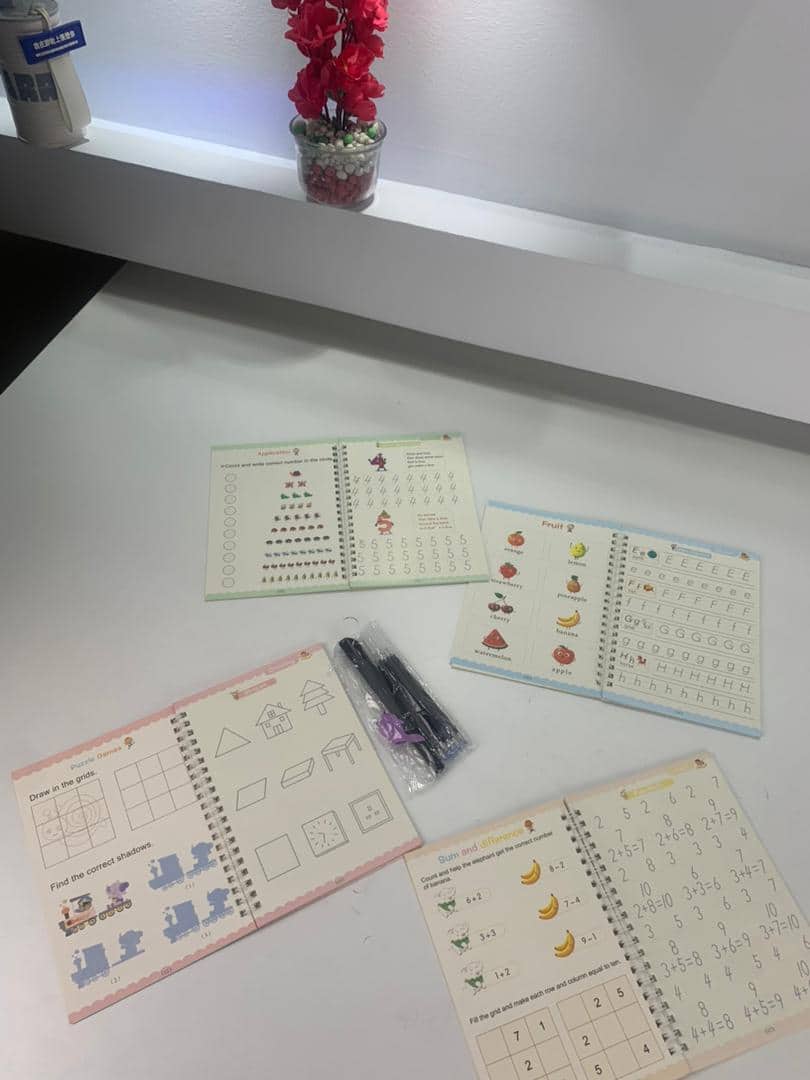 Cahier de Pratique (Ensemble de 4 Livres + 10 Recharges) – كراس التدريب مجموعة من 4 كتب + 10 عبوات حبر ANGLAIS - Jouet & Gaming - صورة 9
