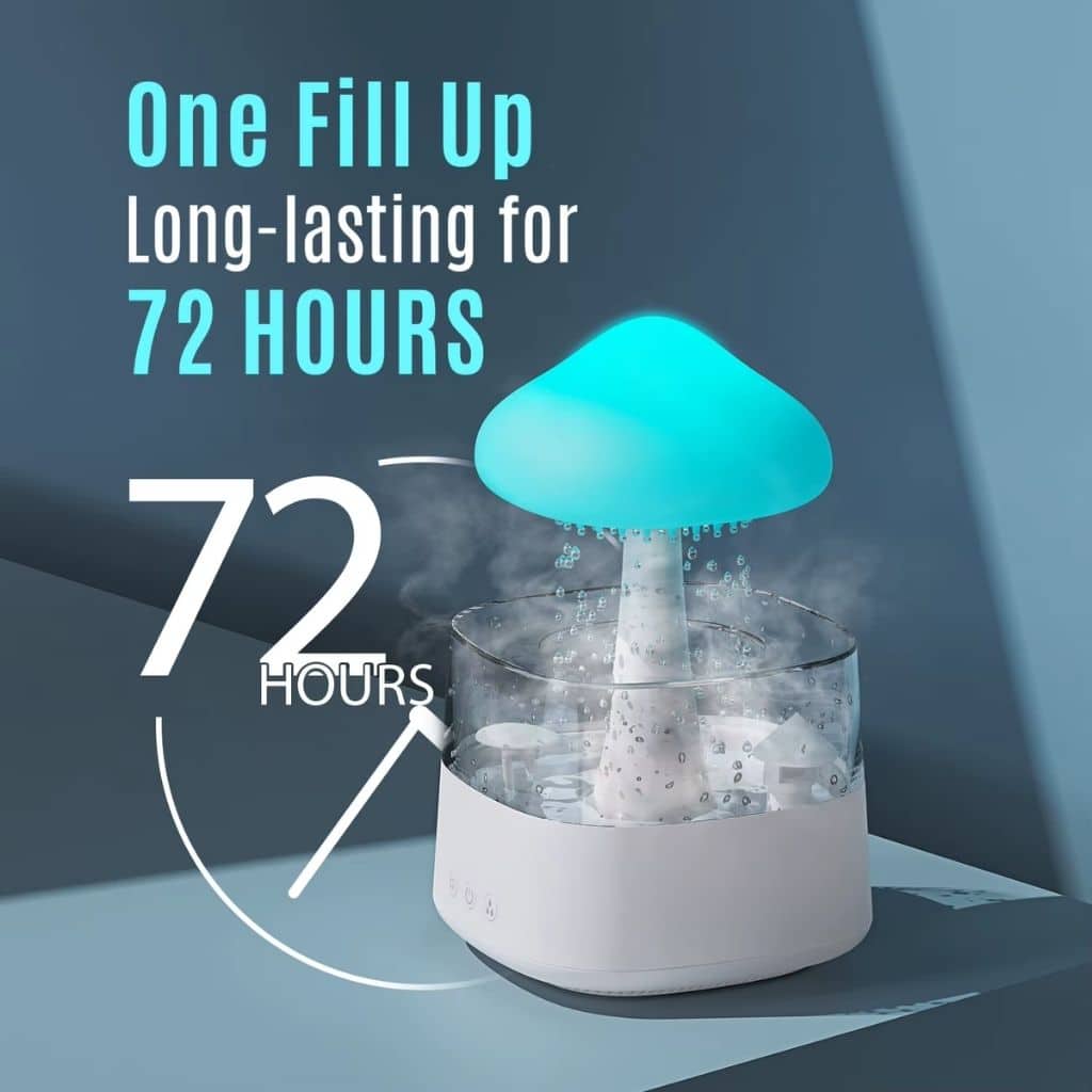 Diffuseur d'Huiles Essentielles Nuage Pluie 300ml et Bluetooth Speaker –  معطر بشكل غيمة ممطرة و مكبر صوت بلوتوث - Électronique - صورة 4