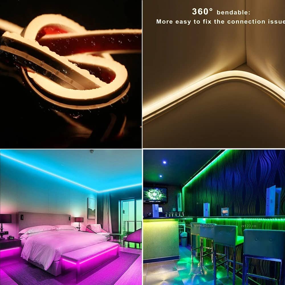 Strip LED 5M Multicolor Effet Neon - شريط إضاءة ملون - Électronique - صورة 3