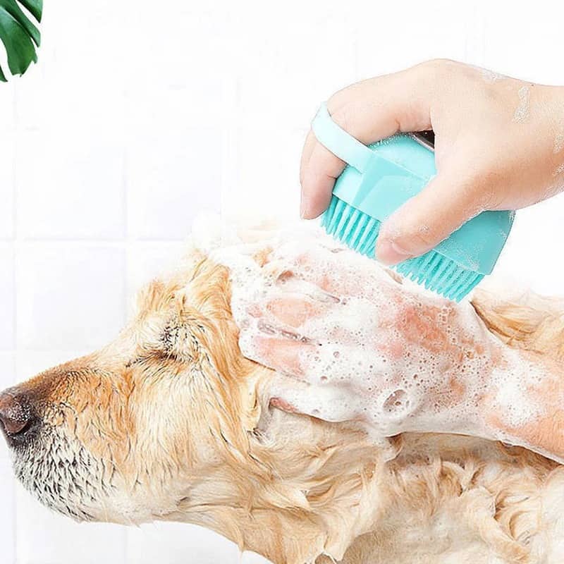 Brosse de Nettoyage et Distributeur De Shampoing en Silicone – فرشاة الحمام من السيليكون - Divers - صورة 3