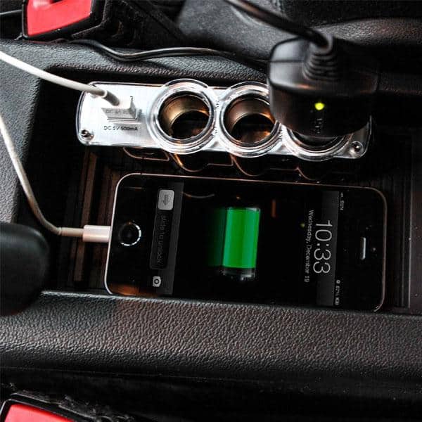 Triple Prise 12V/24V Allume-ci-gare USB Alimentation WF-0120 - Accessoires Auto/Moto - صورة 2