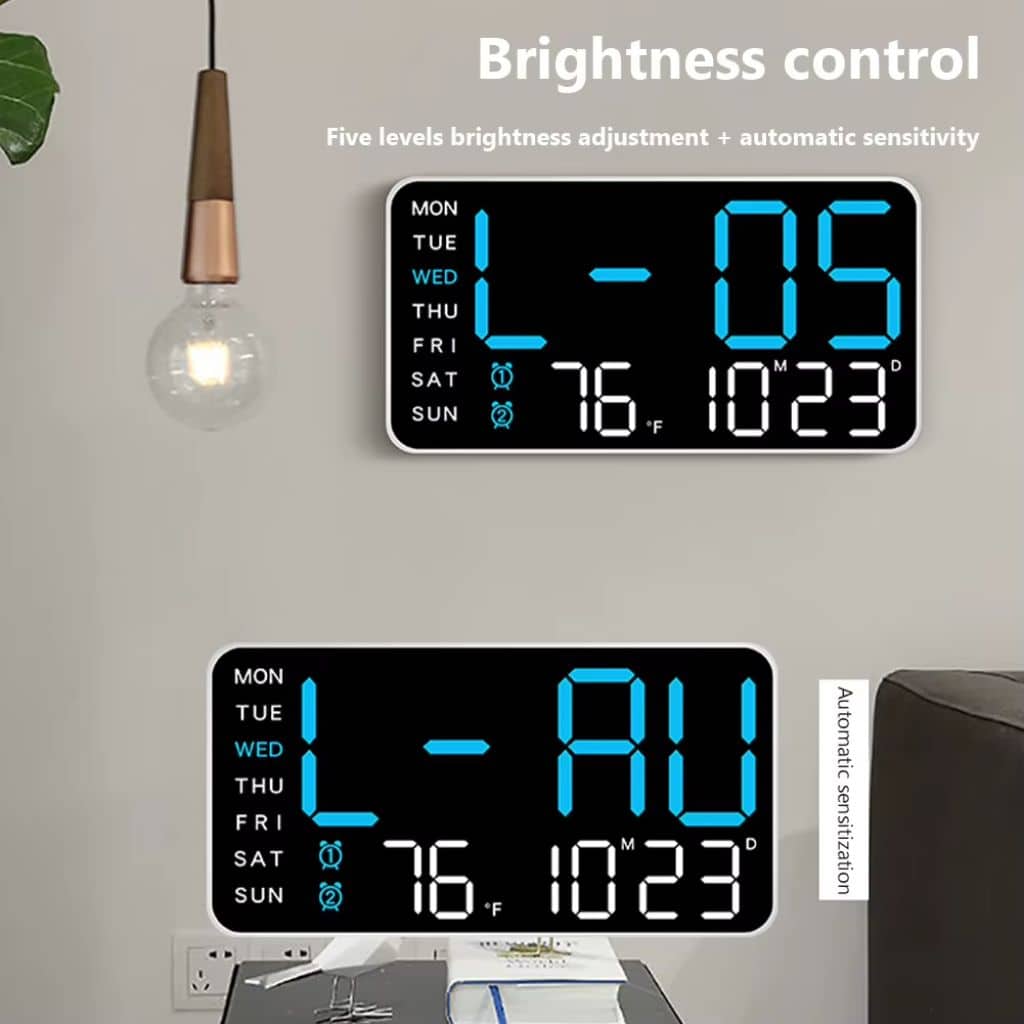 Horloge Murale et Table Numérique à Écran LED Multifunction – ساعة حائط و طاولة رقمية - Électronique - صورة 4