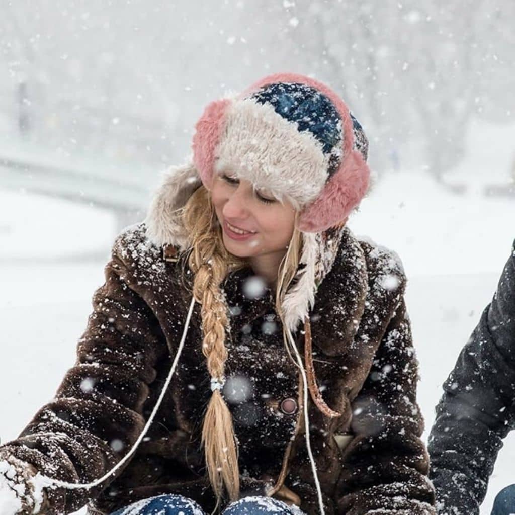 Cache-Oreilles et Casque Audio en Fausse Fourrure pour Femmes – سماعات رأس دافئة - Électronique - صورة 5