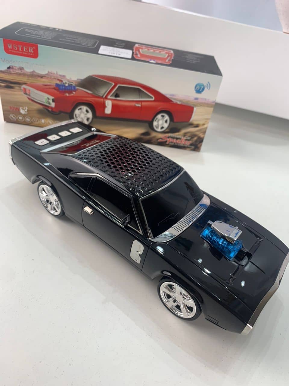 Voiture Haut-Parleur Bluetooth Sans Fil Rechargeable WSTER CAR 1968 – سيارة مكبر صوت بلوتوث لاسلكي - Électronique - صورة 7