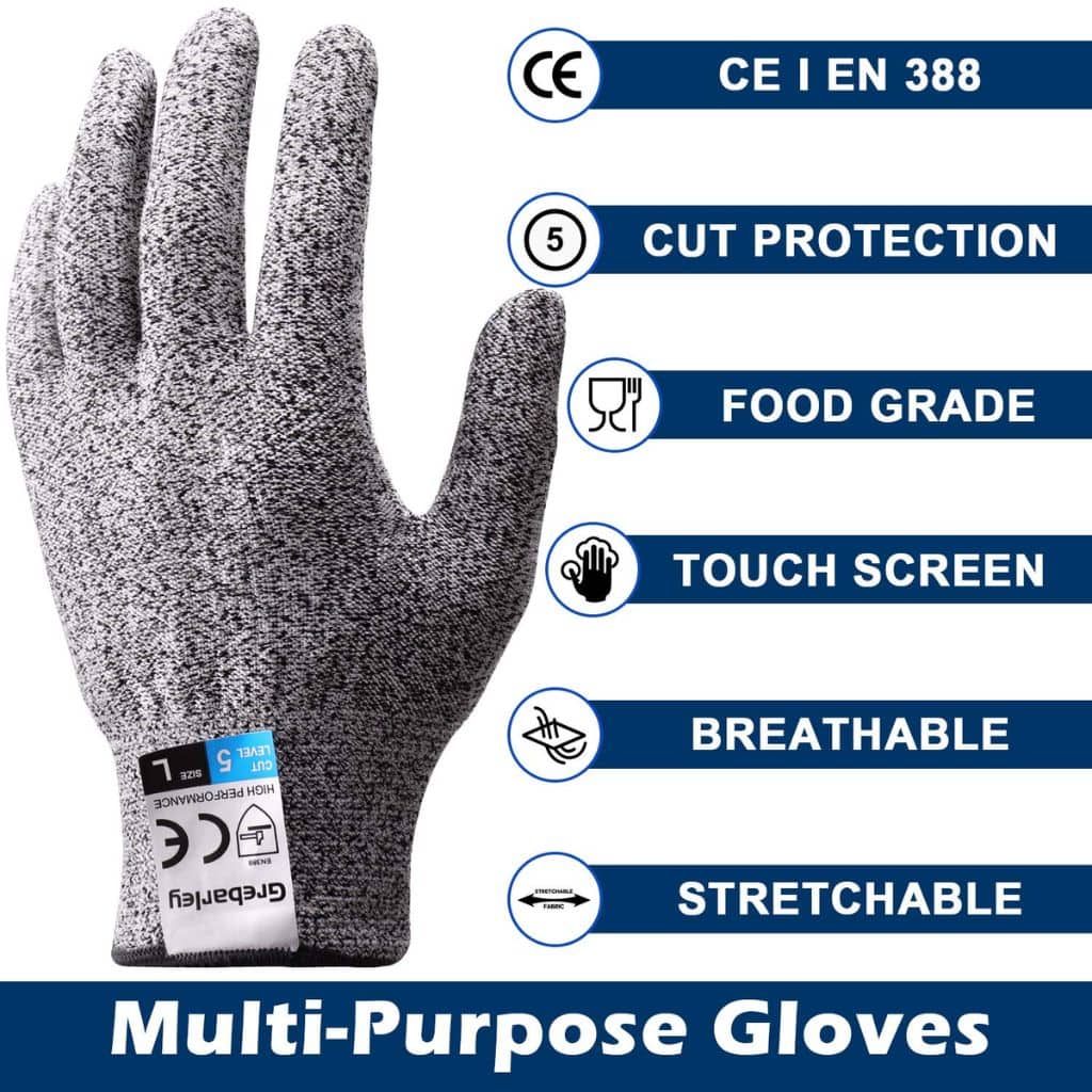 Gant de Protection Anti-Coupure Gant de Sécurité de Niveau 5  – قفازات المقاومة للقطع    - Outillage et Bricolage - صورة 4