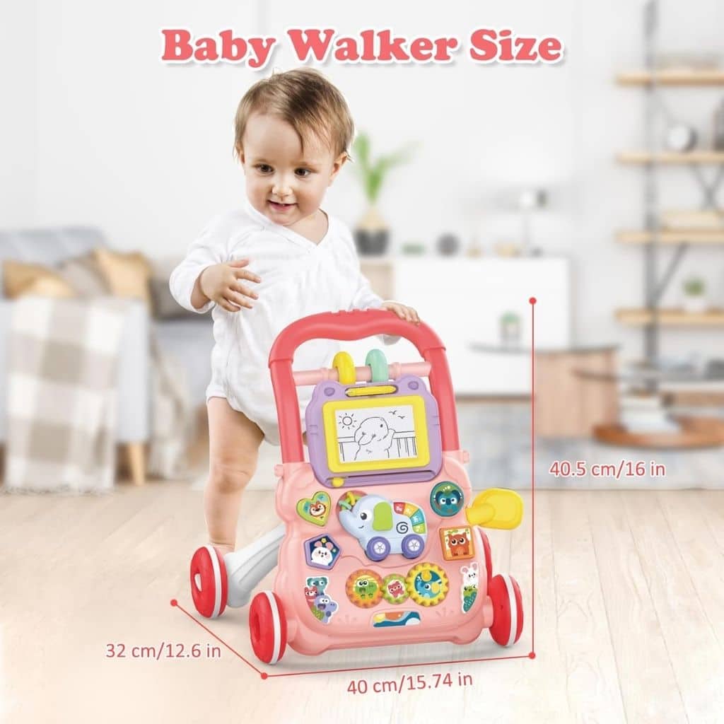 Trotteur Éducatif 2 en 1 avec Tableau de Dessin et Panneau Musical pour Bébé – مشاية تعليمية 2 في 1 مع لوحة رسم ولوحة موسيقية للأطفال - Jouet & Gaming - صورة 9