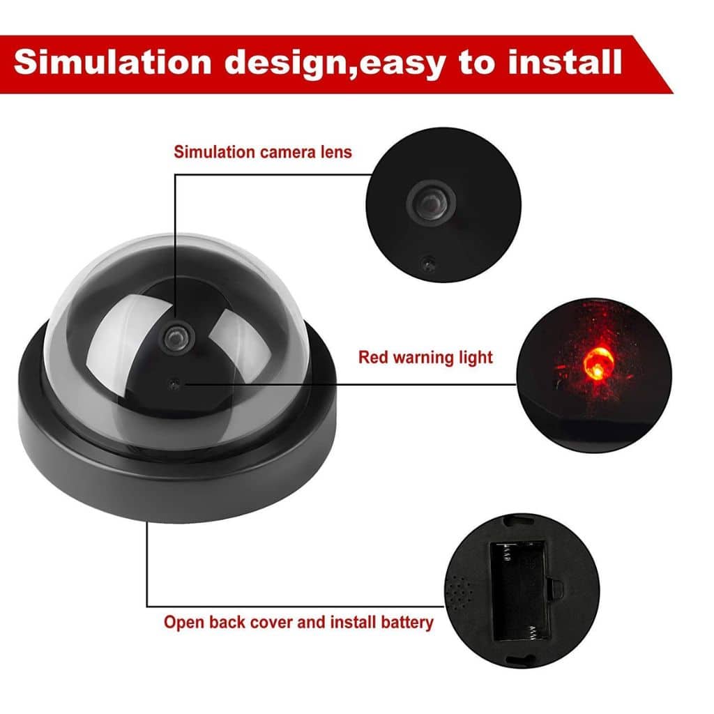 Caméra Factice de Surveillance Dôme avec LED Clignotante – كاميرا مراقبة وهمية مع ضوء  - Électronique - صورة 4