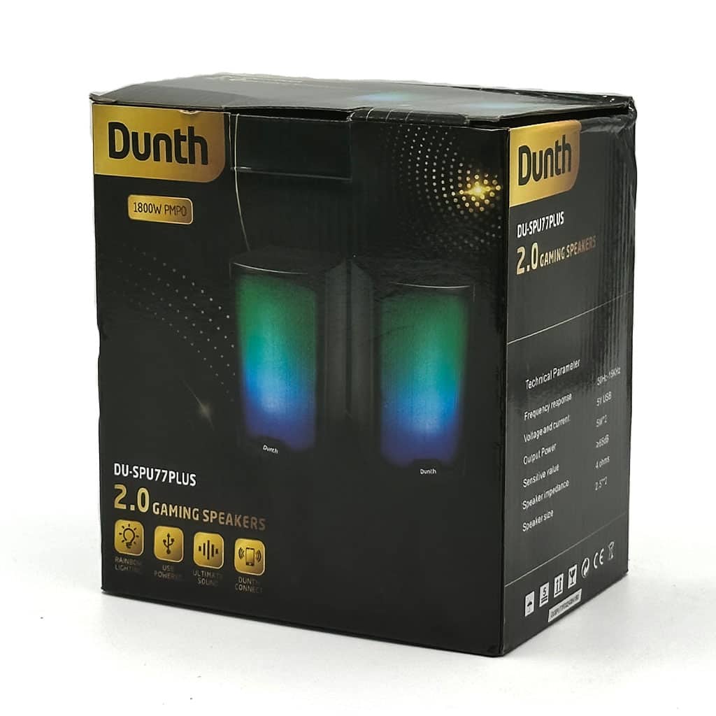 Haut-Parleurs Filaire pour PC DUNTH 1800W DU-SPU77PLUS LED – مكبرات صوت سلكية للكمبيوتر - صورة 2