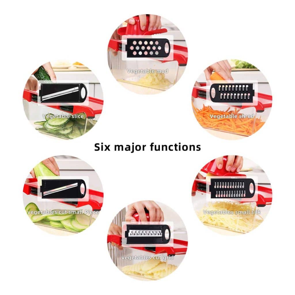 Mandoline Coupe-Légumes 10 en 1 – قطاعة خضروات  - Cuisine - صورة 3