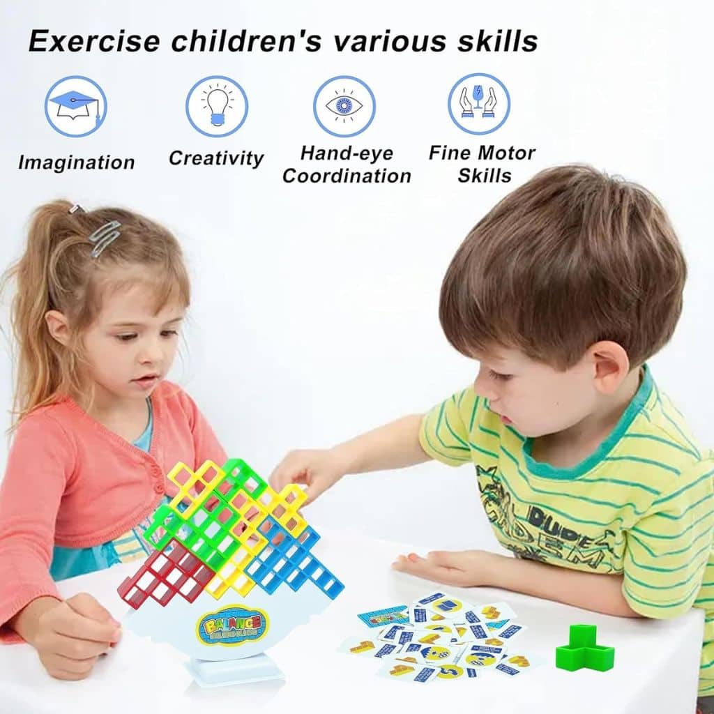 Jeu d'Équilibre Tetra Tower Balance Building Blocks – لعبة توازن  - Jouet & Gaming - صورة 4