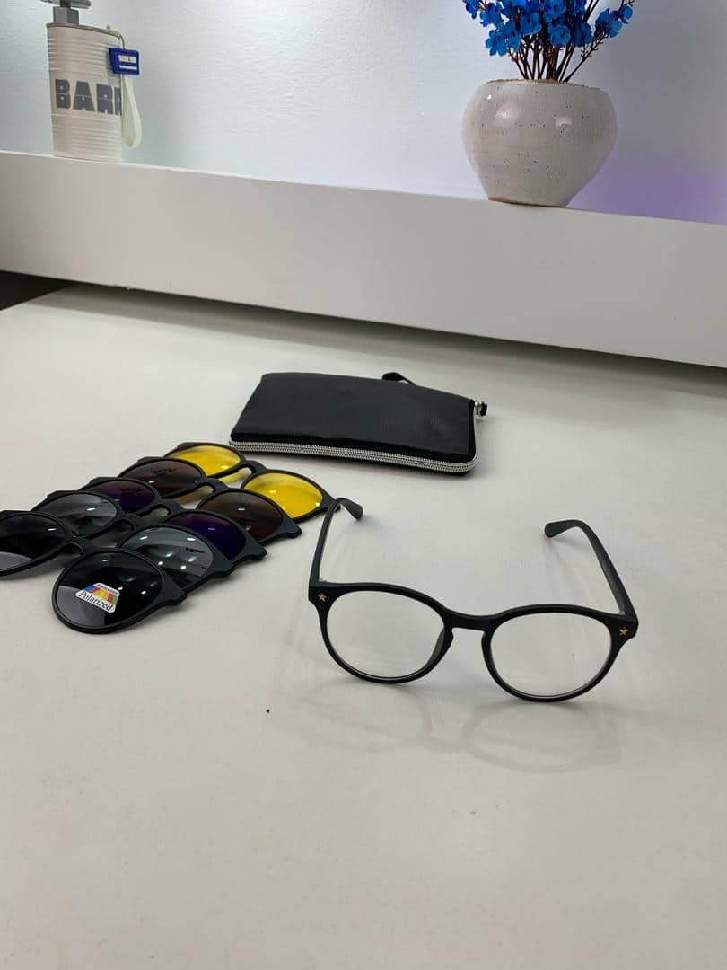 Lunette 6 En 1 2231A Optique / Soleil / Nuit - نظارات شمسية مغناطيسية - Accessoires - صورة 10