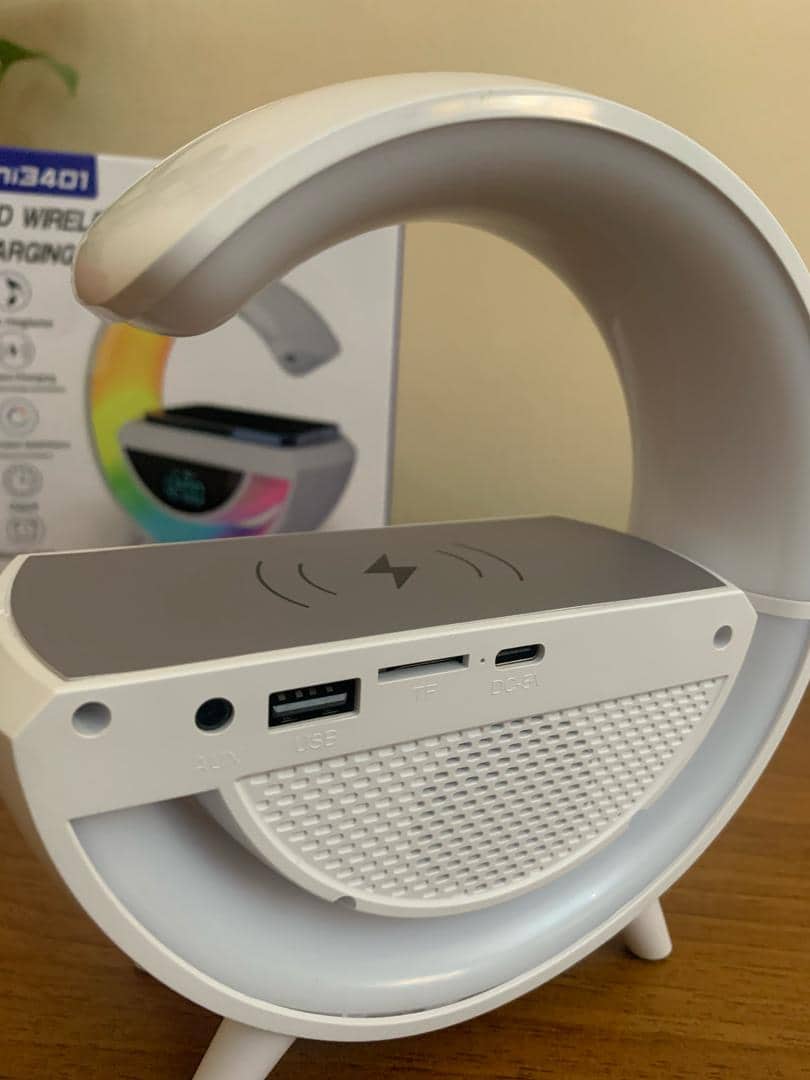 Lampe d'Ambiance LED avec Chargeur Sans Fil et Enceinte Bluetooth - مصباح مع شاحن لاسلكي ومكبر صوت بلوتوث - Électronique - صورة 10