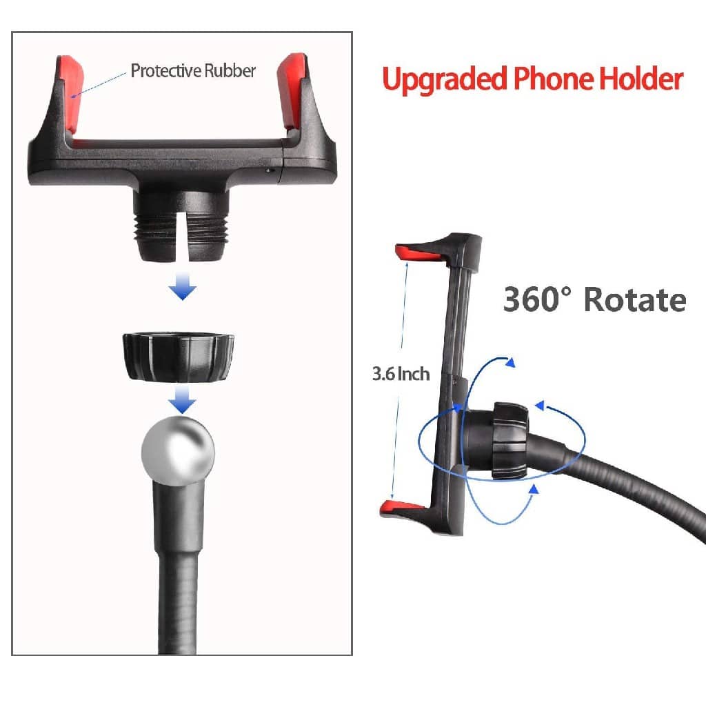 Studio Professional Live Stream Selfie Light Set – عدة التصوير الإحترافيةمع حلقة ضوئية - Électronique - صورة 3
