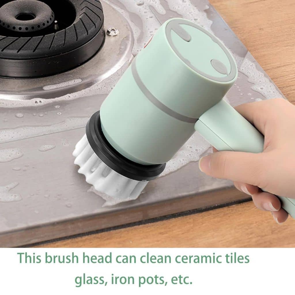 Brosse de Nettoyage Rotative Très Utile pour Cuisine avec 2 Brosse – فرشاة تنظيف للمطبخ - Cuisine - صورة 4