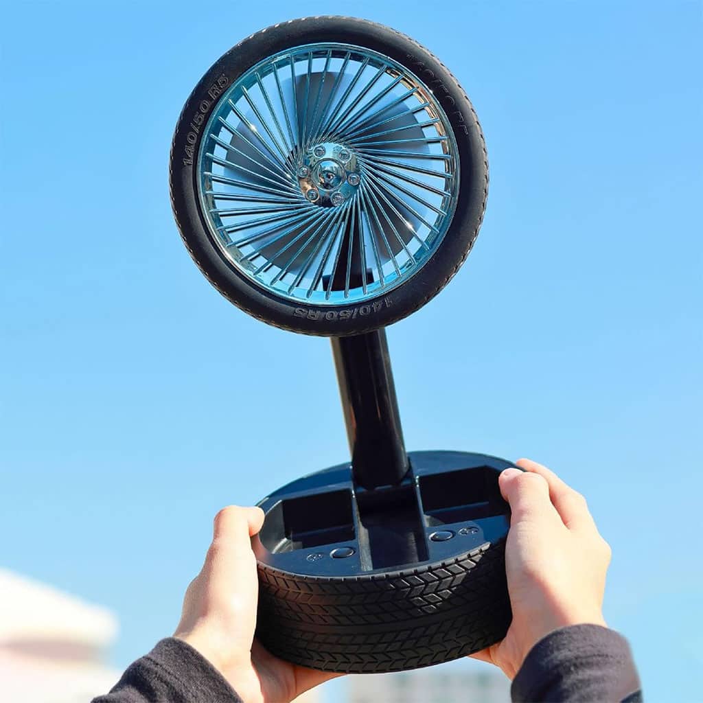 Ventilateur Pliable et Portable Forme Roue Silencieux avec 3 Vitesse – مروحة محمولة - Électronique - صورة 5