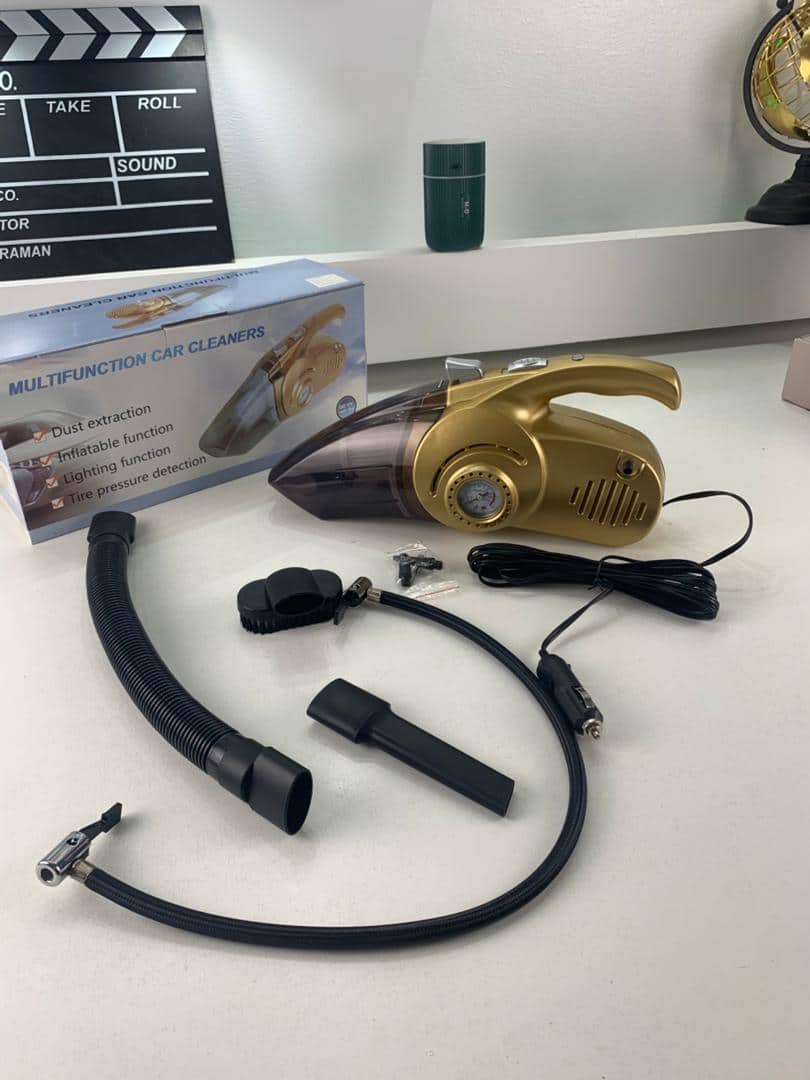Aspirateur Portable 4 en 1 pour Voiture avec Gonfleur de Pneu Numérique – مكنسة كهربائية وجهاز نفخ العجلات - Accessoires Auto/Moto - صورة 7