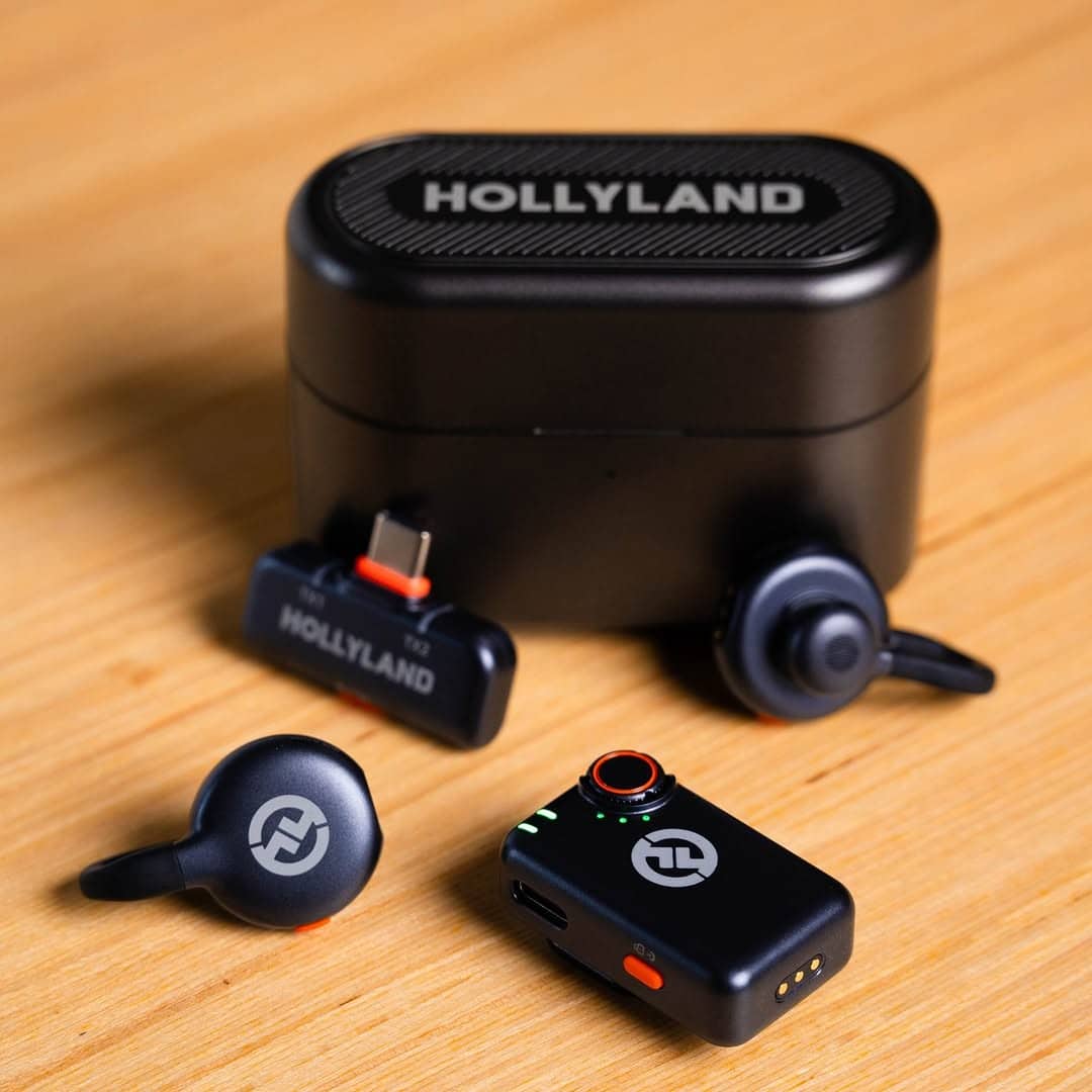 Microphone cravate sans fil Hollyland Lark M2S Combo (récepteur caméra + récepteur USB-C + câble Lightning) - Électronique - صورة 8