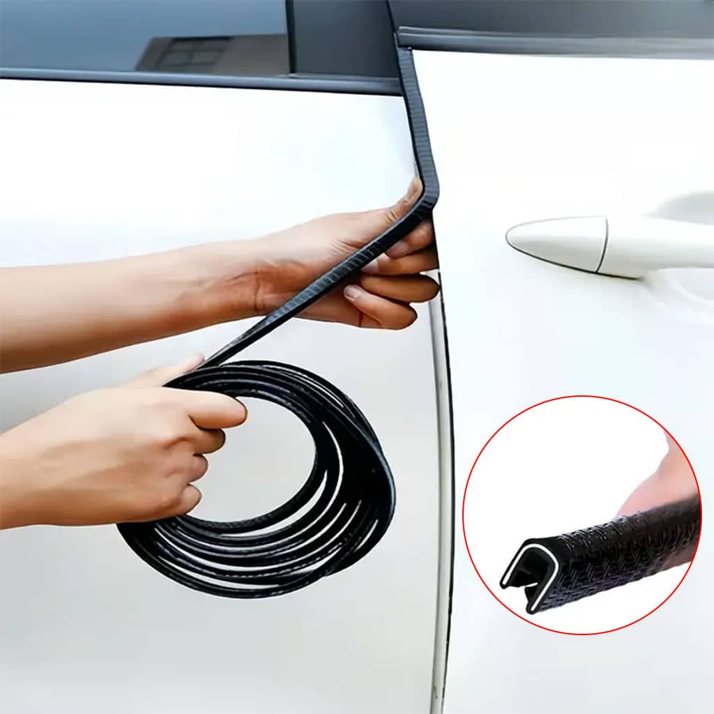 Bande Protection pour Bord Portière de Voiture en Caoutchouc 5m – شريط حماية أبواب السيارة - Accessoires Auto/Moto - صورة 3