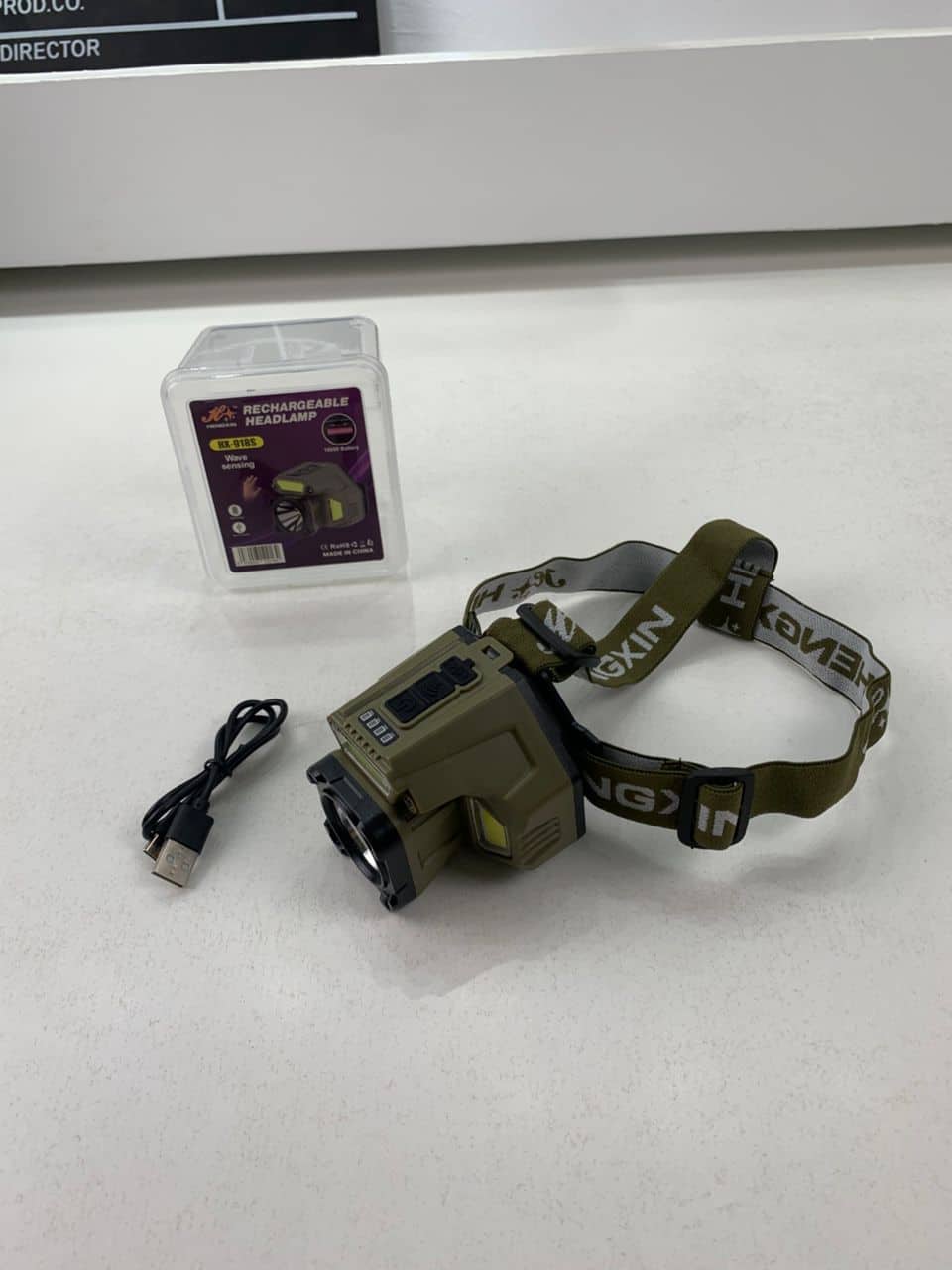 Lampe frontale rechargeable avec capteur de mouvement – مصباح مع مستشعر حركة - Camping et Randonnée - صورة 8