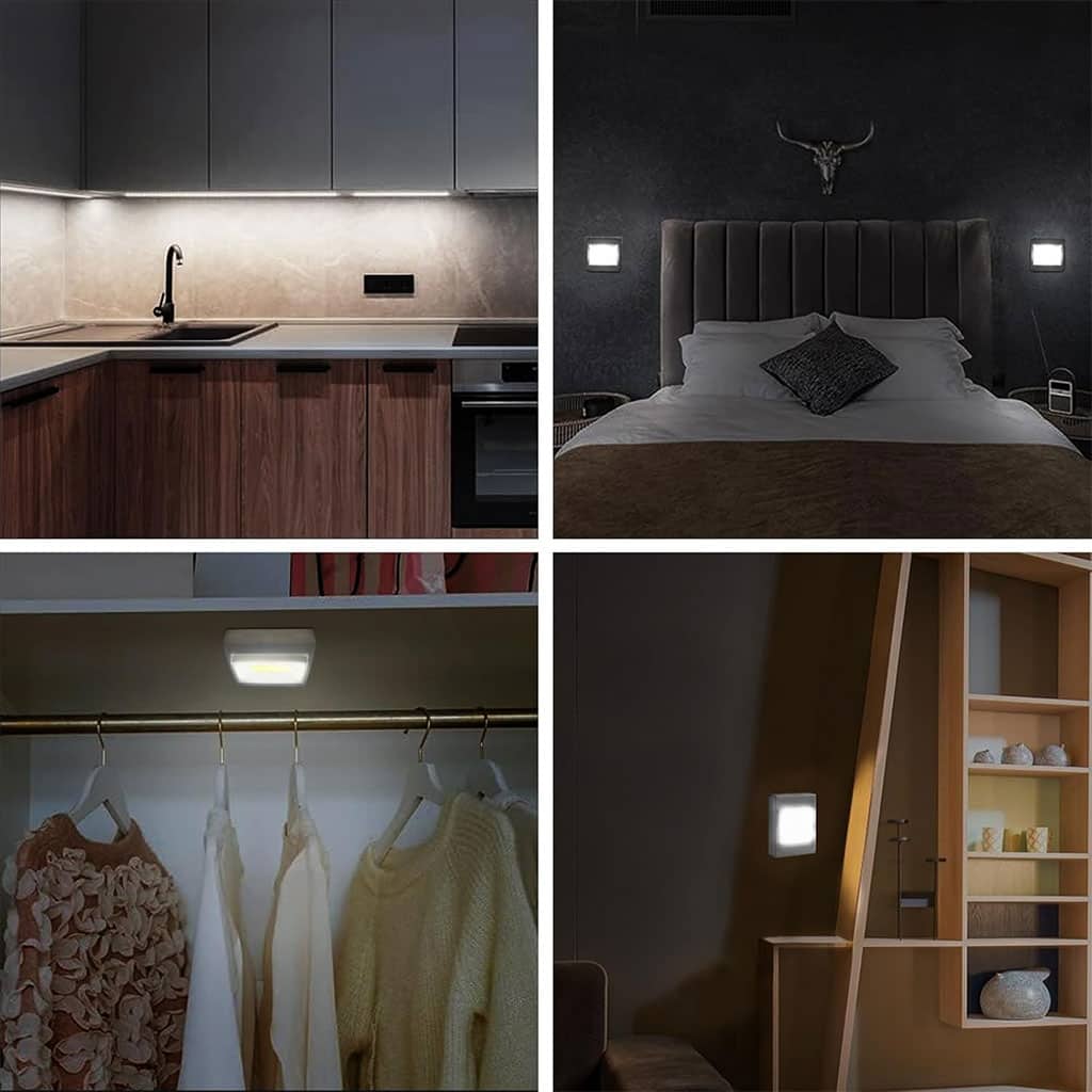 Pack de 3 Lampes Interrupteur LED COB pour Placard – طقم مصابيح إضاءة منزلية - Électronique - صورة 4