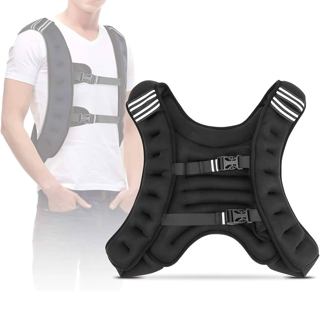 Gilet lesté d’entrainement 5KG réglable avec bretelles élargies – صدرية تدريبات للمحترفين - Sport - صورة 2