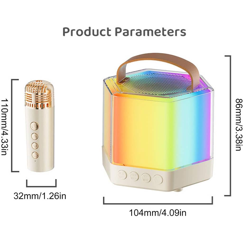 Enceinte Karaoké avec éclairage RVB et microphones sans fil – مكبر صوت كاريوكي - Électronique - صورة 6