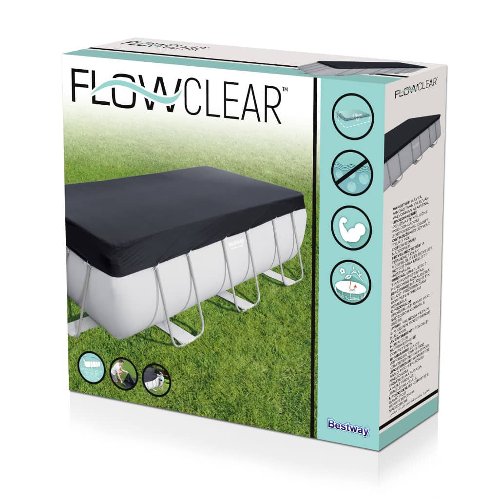 Bache Piscine Rectangulaire en Polypropylène 412x201cm Bestway 58232 – غطاء مسبح - Vacance & Loisir - صورة 5