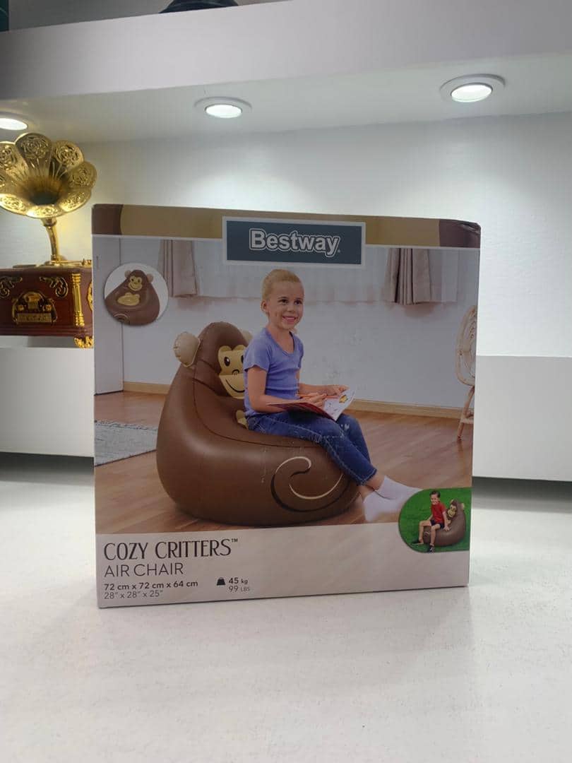 Fauteuil Gonflable Cozy Critters 72 x 72 x 64 cm Bestway 75116 – أريكة قابلة للنفخ - Vacance & Loisir - صورة 8