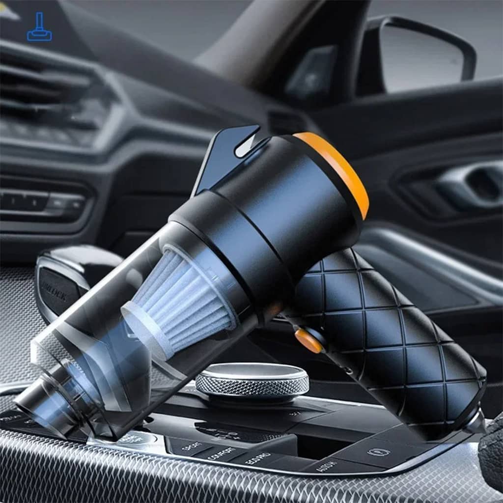 Aspirateur et souffleur 2en1 rechargeable par USB Compact et puissant – مكنسة كهربائية يدوية - Accessoires Auto/Moto - صورة 3