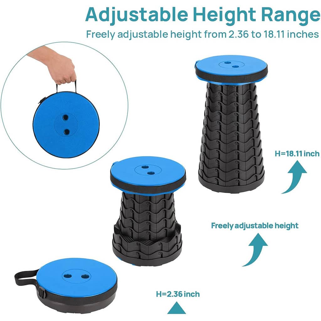 Tabouret Télescopique Portable pour Camping et Sorties – كرسي تليسكوبي محمول - Camping et Randonnée - صورة 3
