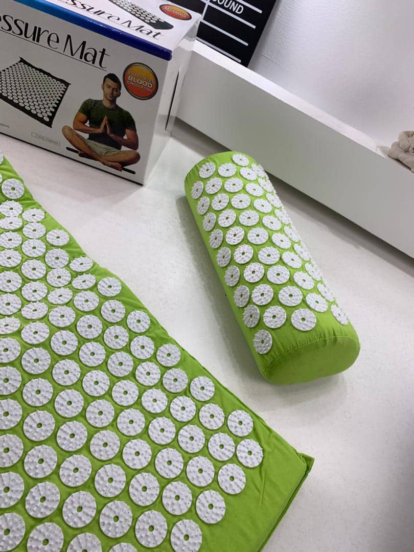 Coussin et Tapis Massage en Polymère d’acupression avec Sac de Rangement – بساط تدليك مع وسادة وحقيبة متنقلة - Sport - صورة 9