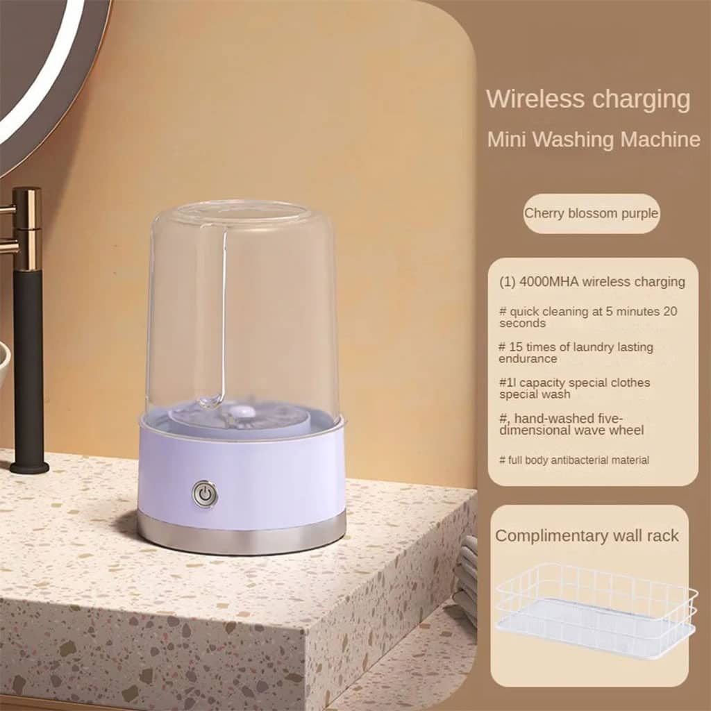 Mini-machine à laver portable rechargeable pour sous-vêtements – غسالة ملابس داخلية محمولة - Électronique - صورة 7