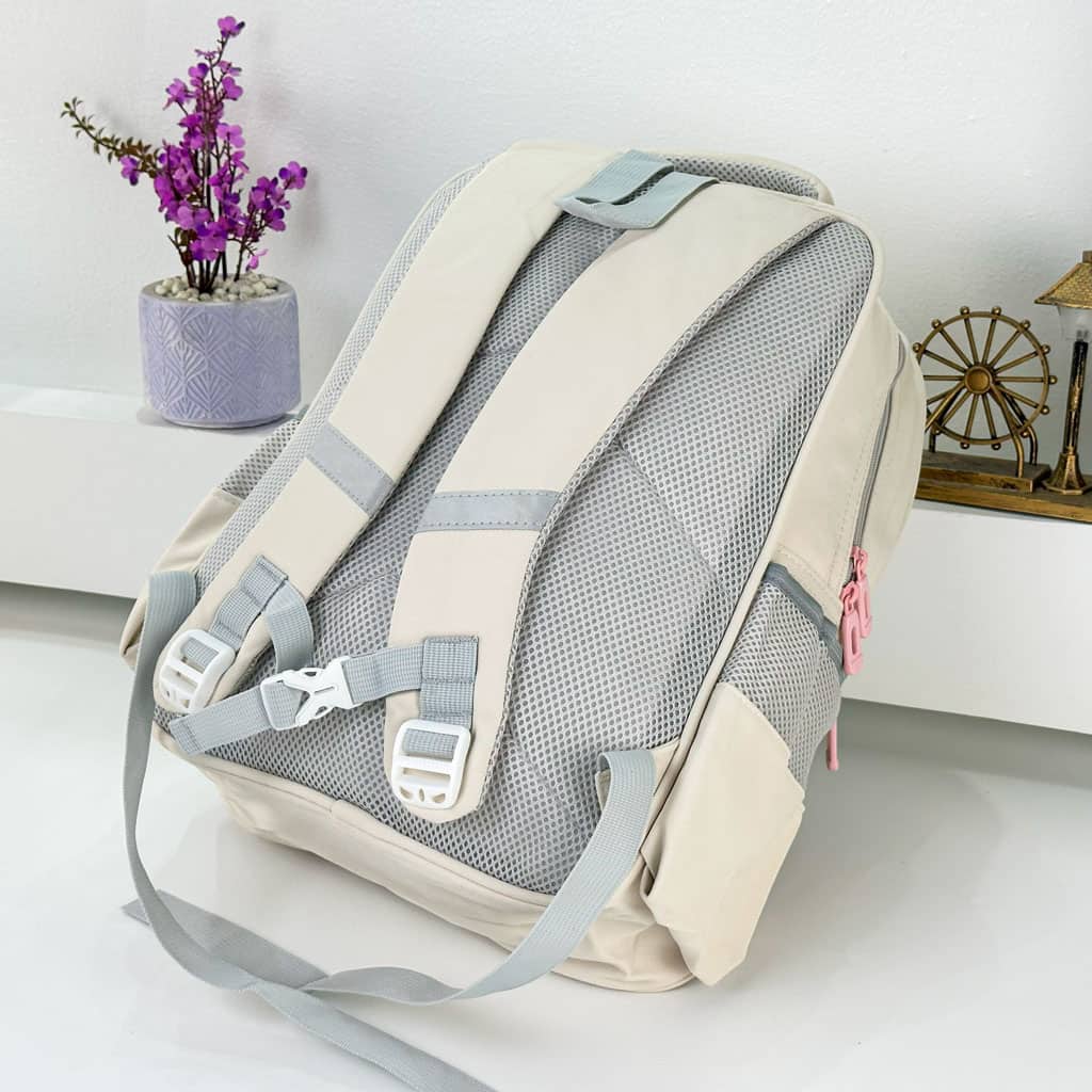 Sac à Dos pour Enfants avec Trousse Assortie KBAG Beige – حقيبة ظهر مدرسية للأطفال مع مقلمة بيج - Sac à dos et Mode - صورة 6