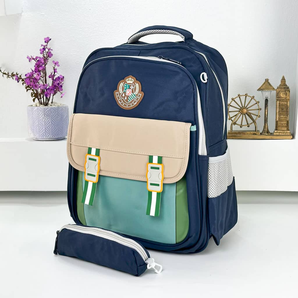 Sac à Dos pour Enfants avec Trousse Assortie KBAG Bleu Nuit V1 – حقيبة ظهر مدرسية للأطفال مع مقلمة أزرق ليلي - Sac à dos et Mode - صورة 5