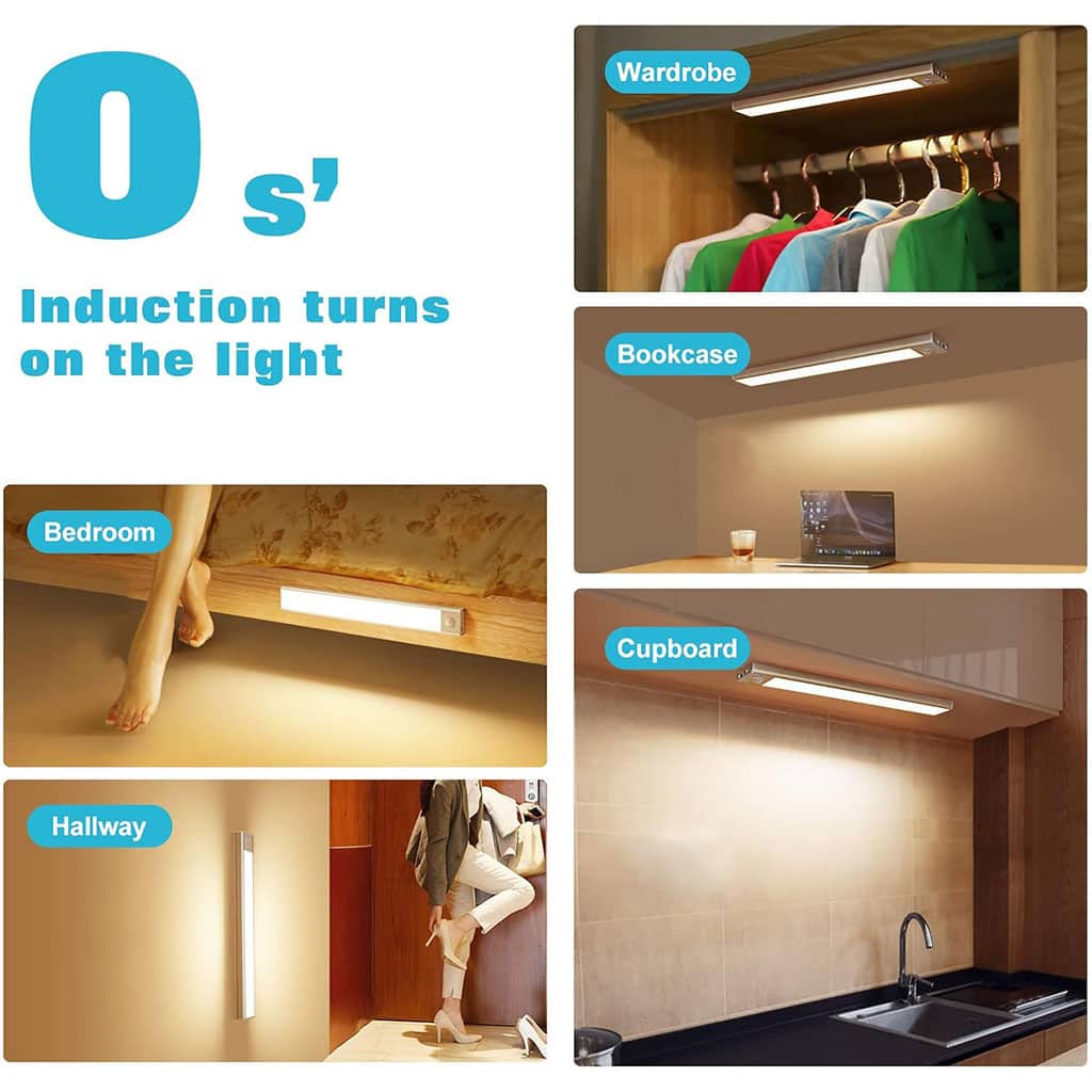 Lampe LED Rechargeable avec Détecteur De Mouvement Intérieur 3 Modes HY-2012 – مصباح مناطق ضيقة بعدة أوضاع - Maison - صورة 4