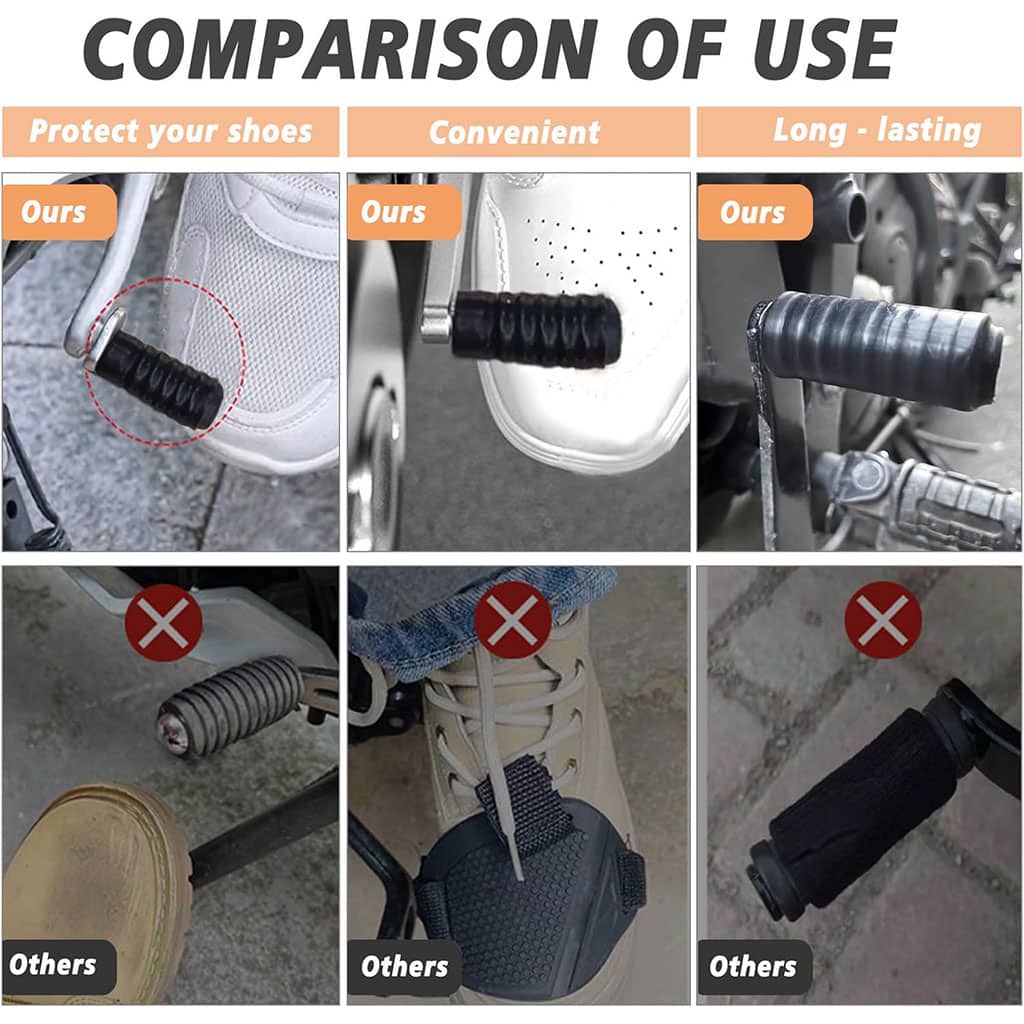 Protège Chaussures pour Moto en Caoutchouc Durable – أداة حماية الأحذية لسائقي الدراجات - Accessoires Auto/Moto - صورة 6