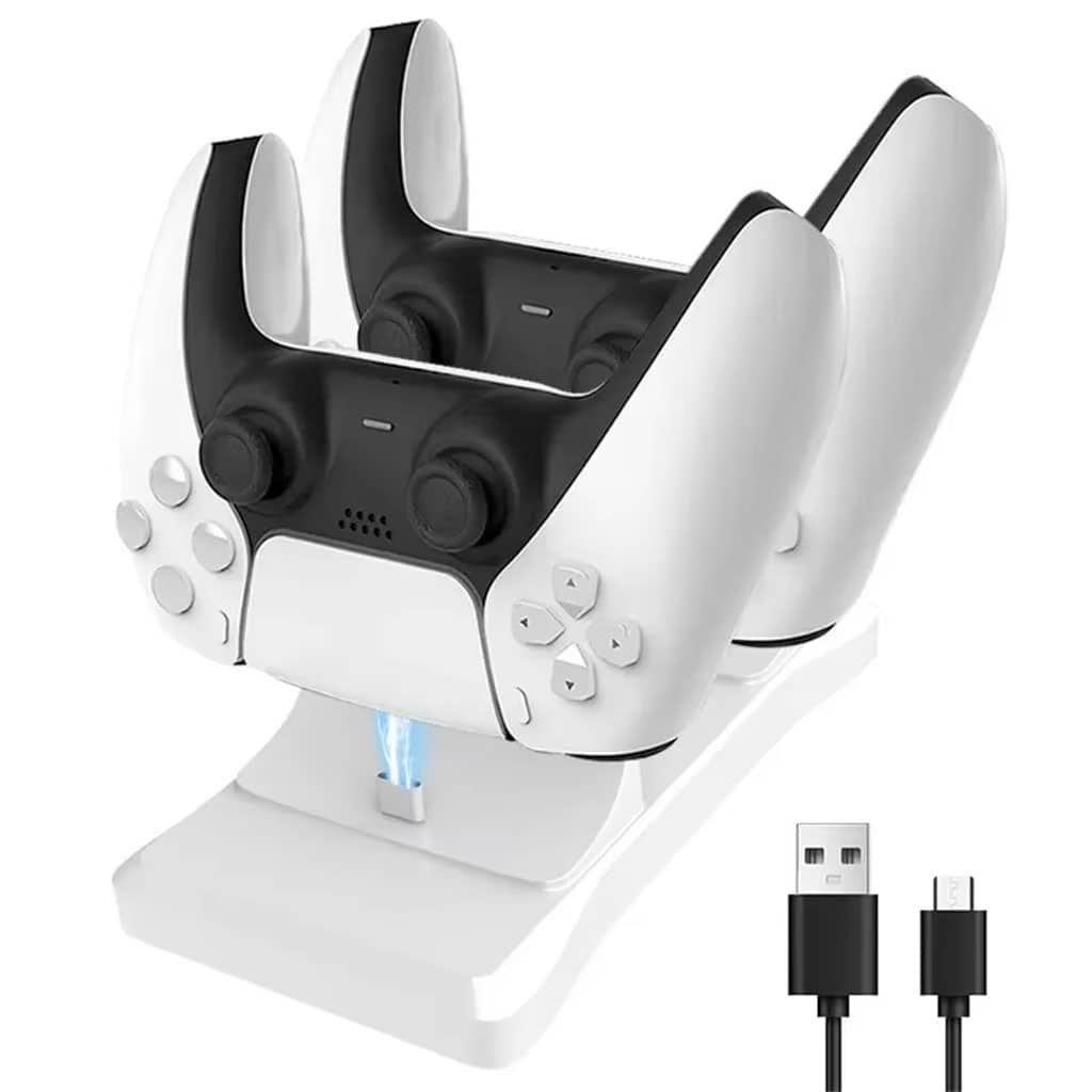 Station de charge sans fil Type C Double Chargeur pour Manette PS5 – شاحن يد التحكم - Jouet & Gaming - صورة 6