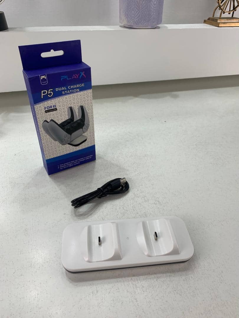 Station de charge sans fil Type C Double Chargeur pour Manette PS5 – شاحن يد التحكم - Jouet & Gaming - صورة 7