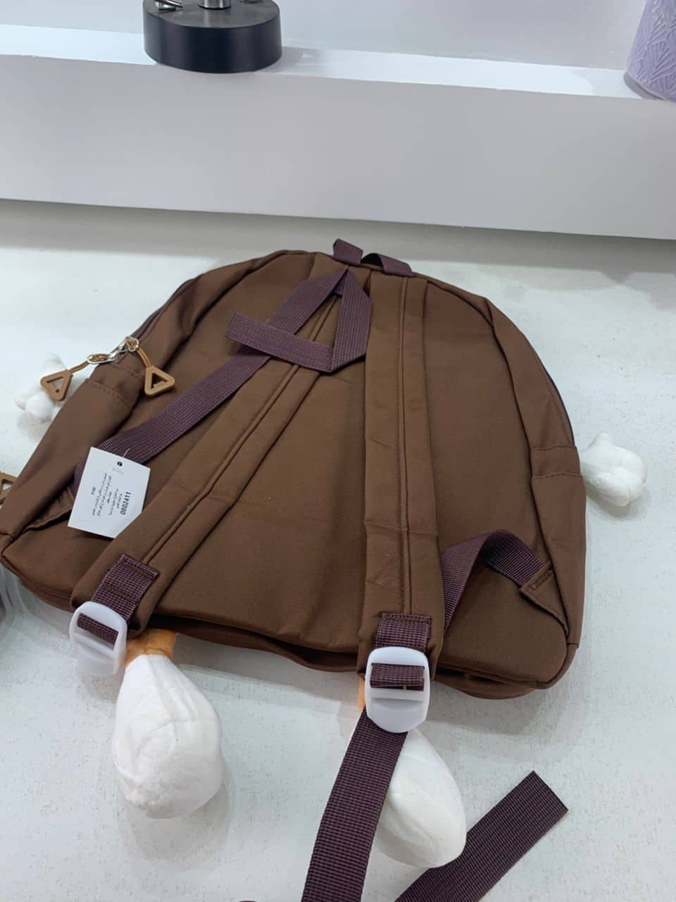Ensemble de sacs d’école Kawai pour adolescents 3Pcs Language Marron – محفظة 3 قطع كاواي بني - Sac à dos et Mode - صورة 8